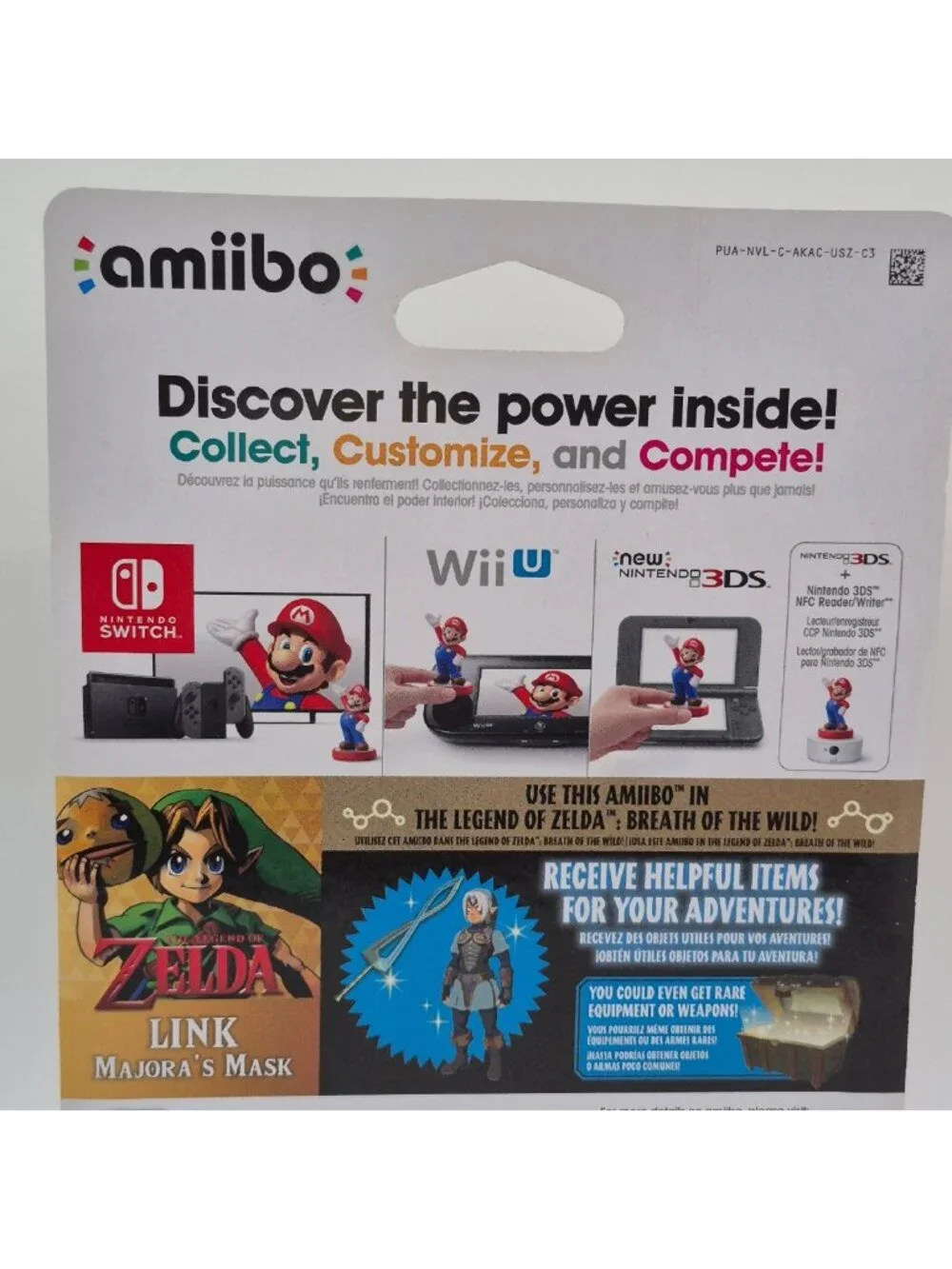 Link Majora's Mask amiibo Nintendo The Legend of Zelda Brand Figure New Sealed